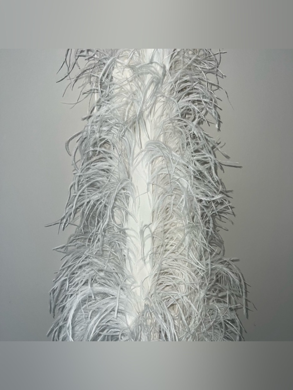 Cult Gaia Vale Shannon White Bridal Mini Dress Feather - Picture 15 of 15